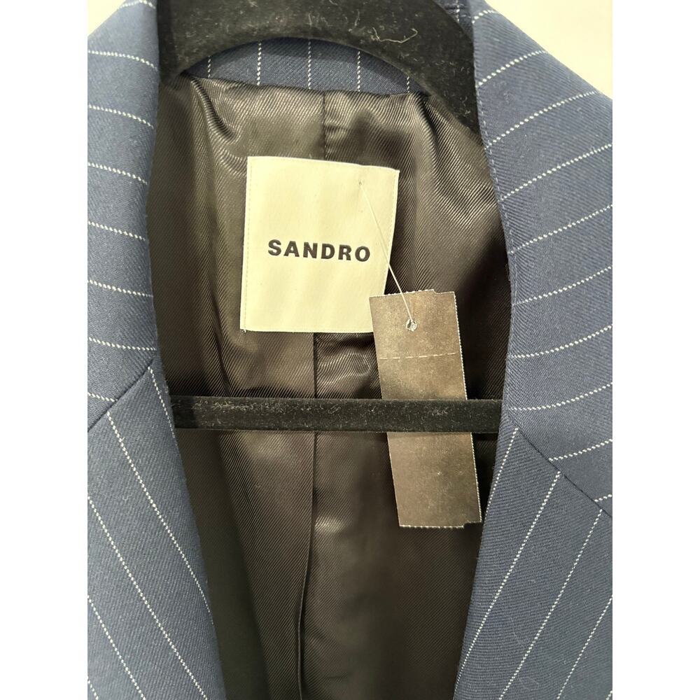 Sandro Andy Pinstripe Blazer Size 38(6) - Picture 5 of 6
